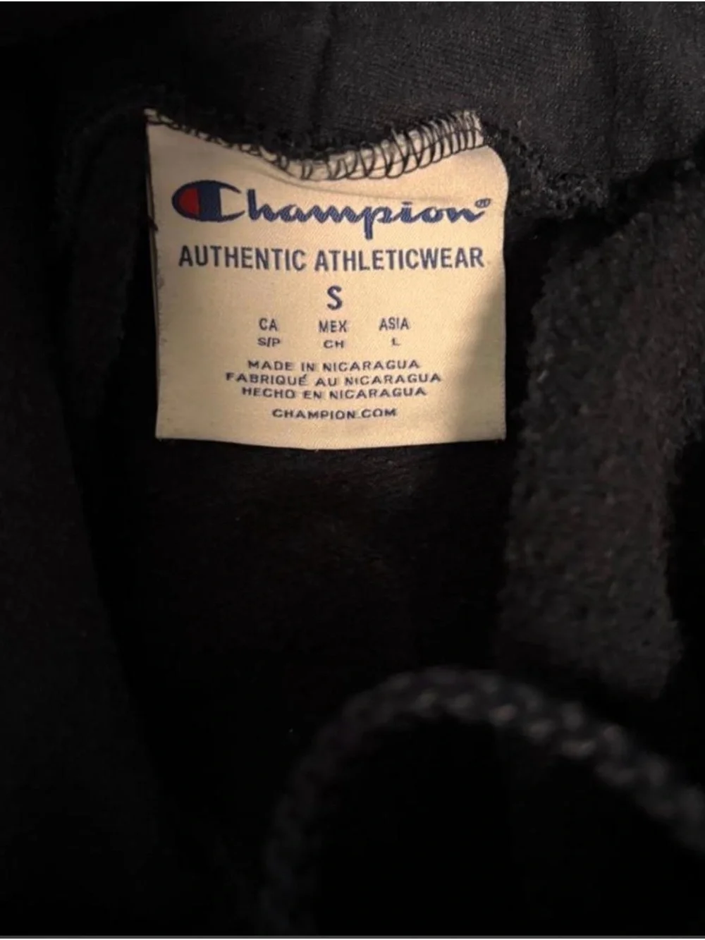 Champion Yale Football Black Crewneck Hoodie